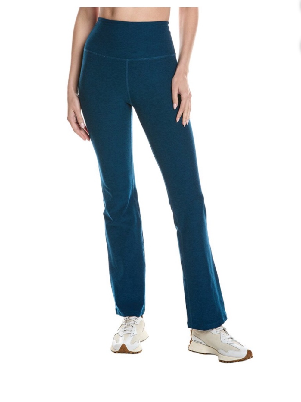 Beyond Yoga Teal High Waisted Wide Leg Full Length Leggings Size Large